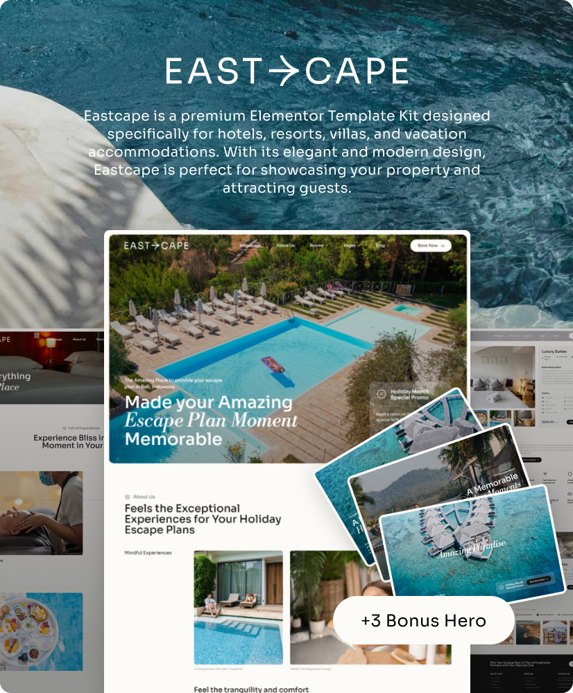 Hotel & Resort Elementor Template Kit